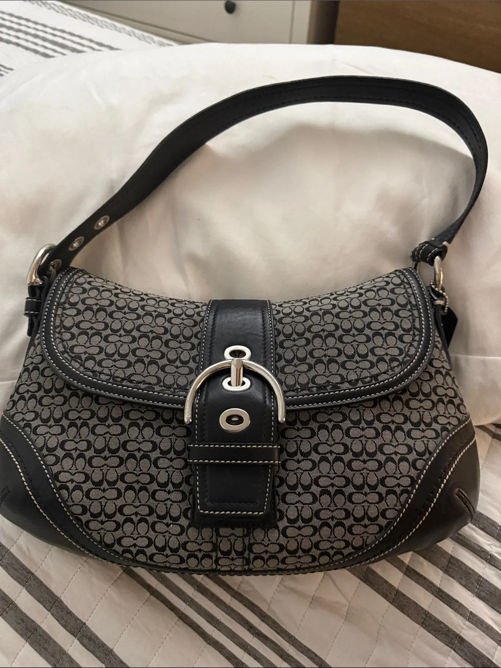 Coach Soho Mini C Flap Hobo Shoulder Bag
